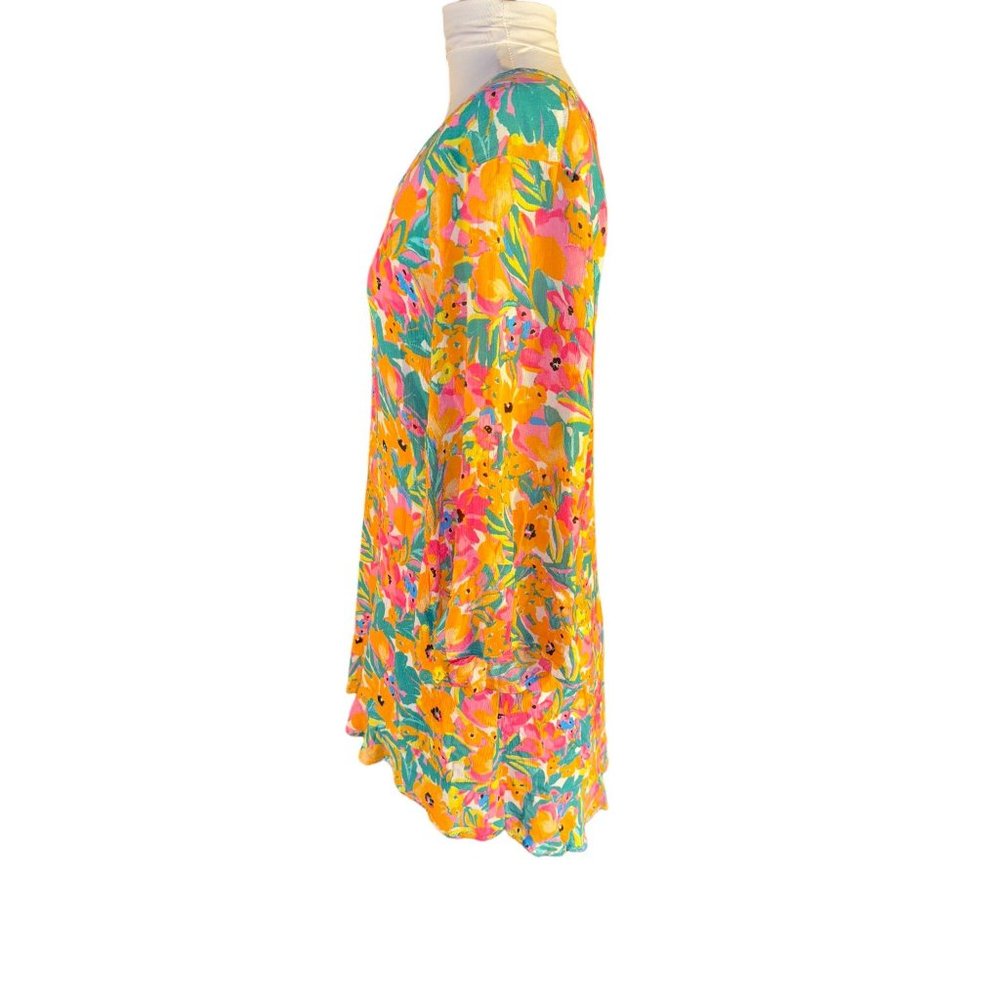 Anne Cole Summer Floral Design with Ruffle Sleeve Women Size XS - Picture 7 of 9